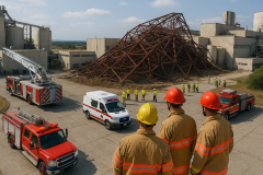 울산 발전소 구조물 붕괴 참사… 인명 피해 파악·합동 조사 진행 썸네일
